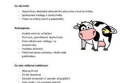 Nabídka práce v ŽV